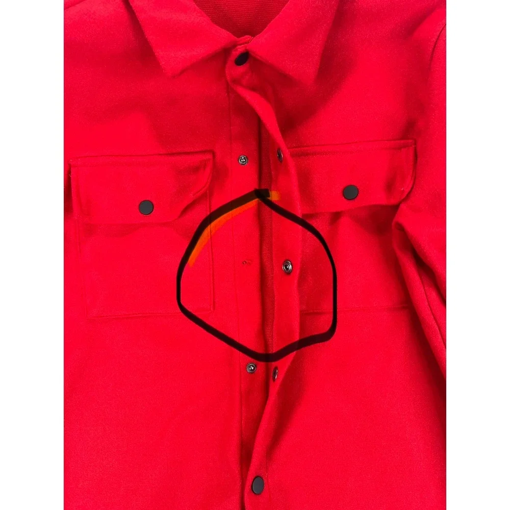 MANFINITY Red Tracksuit Set Jacket Pants Athletic Casual Men Size‎ S